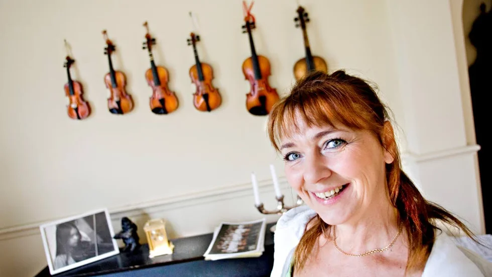 Christina Lundström, violinpedagog vid Ålerby Suzukiförening.