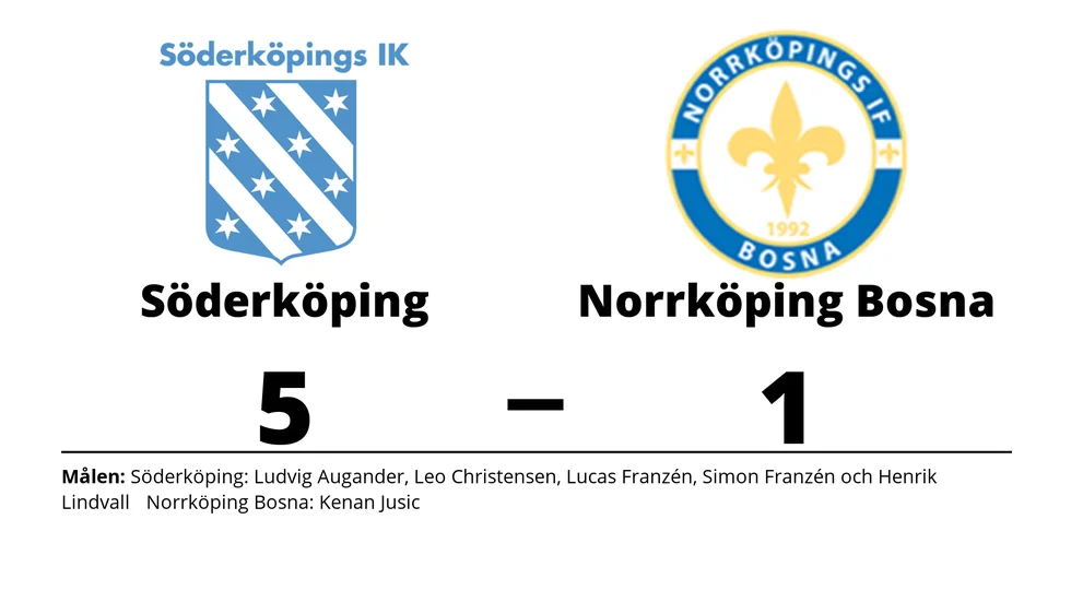 Söderköpings IK vann mot Norrköpings IF Bosna