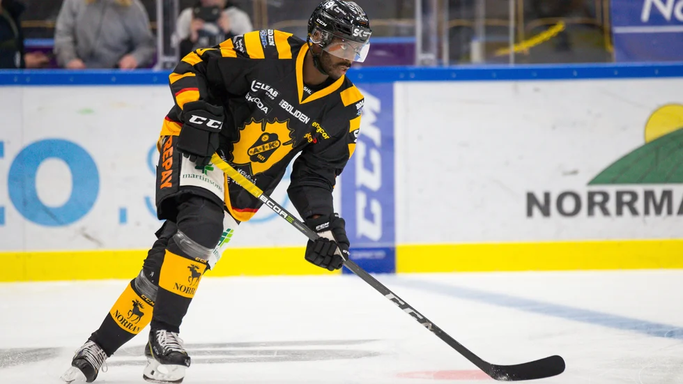 Edwin Hedberg är fortfarande poänglös i SHL med Skellefteå AIK. 