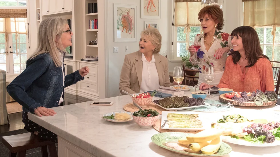 Diane Keaton, Candice Bergen, Jane Fonda och Mary Steenburgen i ”Book Club”. 