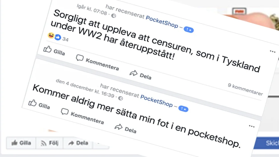 Plötsligt fick den pakistanska klädbutiken ta emot arga kommentarer från svenskar som trodde de pratade med en svensk bokaffär.