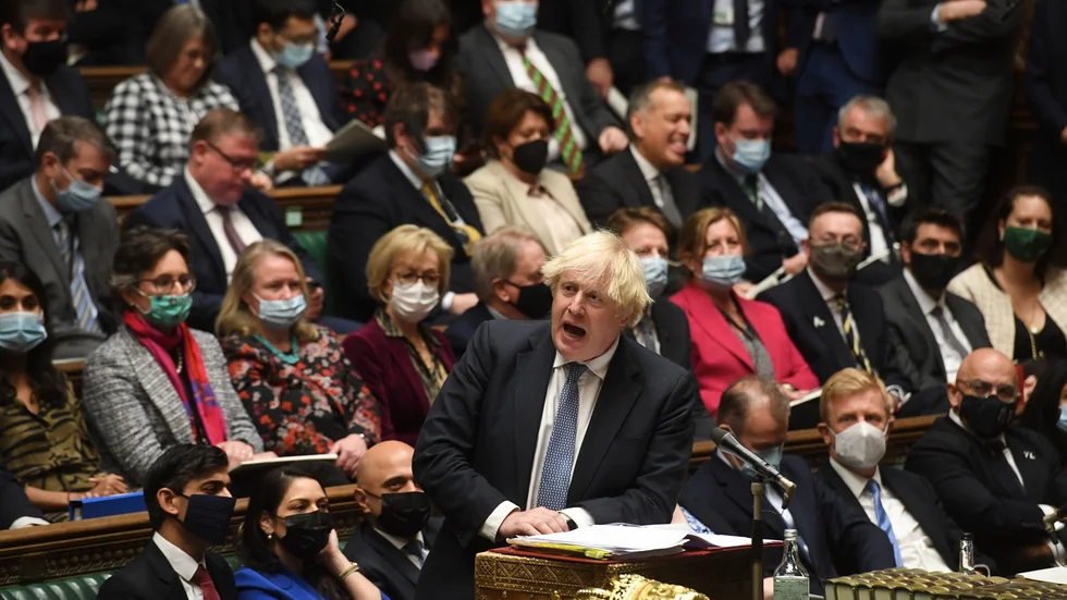 Storbritanniens premiärminister Boris Johnson fick stort mothugg från sina partikamrater i parlamentet. Arkivbild.
