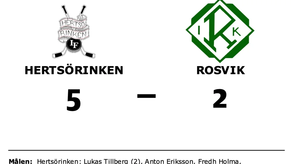 Hertsörinken IF vann mot Rosvik IK