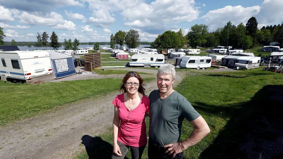 Till salu. Heléne och Hans Davidsson säljer nu Småängens camping för att få mer ledig tid.