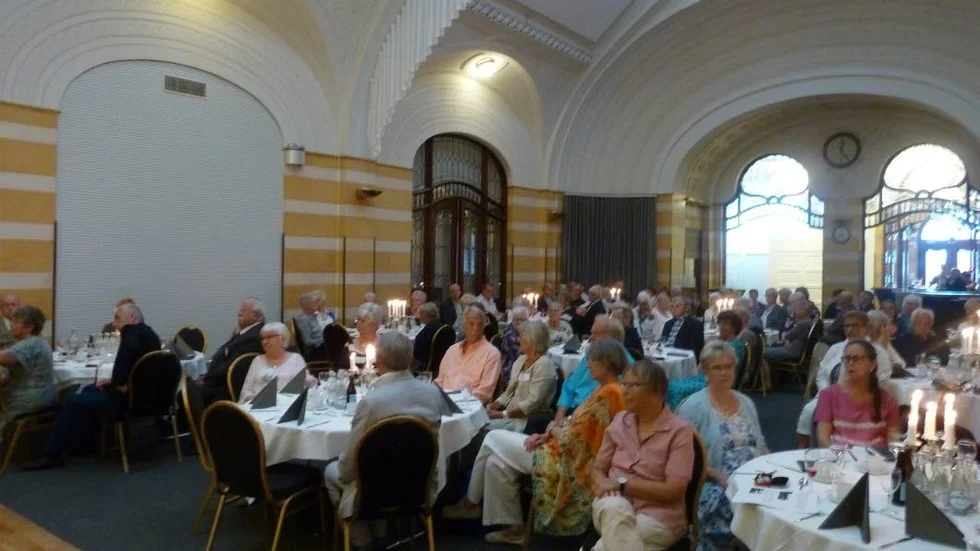 Fullt hus. många medlemmar ville fira föreningens 75-årsdag.