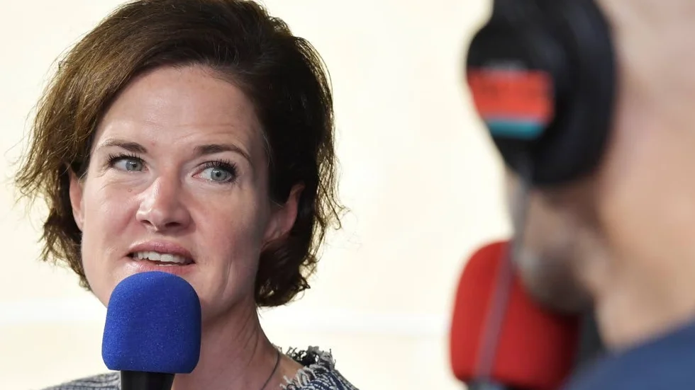 Rädslan bakom roboten? Anna Kinberg Batra samtalade med radions Jörgen Huitfeldt strax före sitt tal i Almedaen på söndagen.