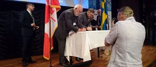 Skellefteå kommun skrev avtal med kanadensisk gruvaktör