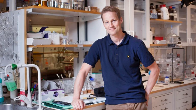 Fredrik Almqvist, professor i organisk kemi vid Umeå Universitet.