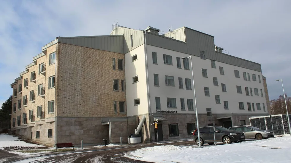 Från institutionsområde till stadsdel. På Sandbyhov finns nu det här äldreboendet, som ska få sällskap av fler byggnader när området utvecklas.