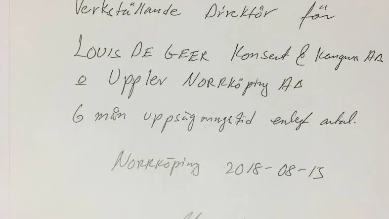 Trots att Magnus Nilsson sa upp sig själv använder sig Reidar Svedahl av en del i avtalet som bara gäller om man får sparken.
