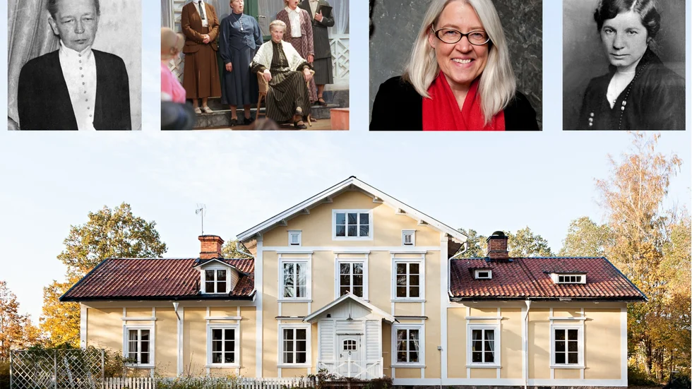 "Elisabeth Tamm satsade hela sin förmögenhet på demokratin" säger författaren Ulrika Knutson. Övre bilderna: Elisabeth Tamm,  scen ur musikteatern "O Fåglastad"", Ulrika Knutson och Elin Wägner. Sommaren 2022 ska den första urkursen hållas på Ulfåsa i Julita, hundra år efter medborgarskolans start.