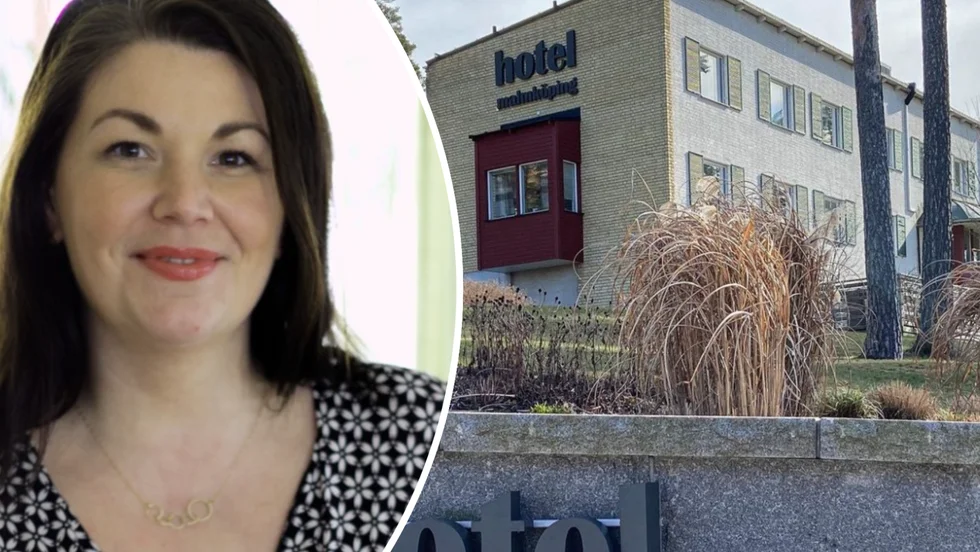 "Även om man bara kommer in på en kopp kaffe och lägger till en extra femma så går den till Cancerfonden", säger Sofia Tinglöf Fredriksson på Hotel Malmköping.