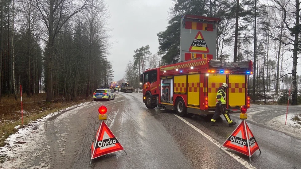 En olycka inträffade på väg 53 på fredagsförmiddagen.