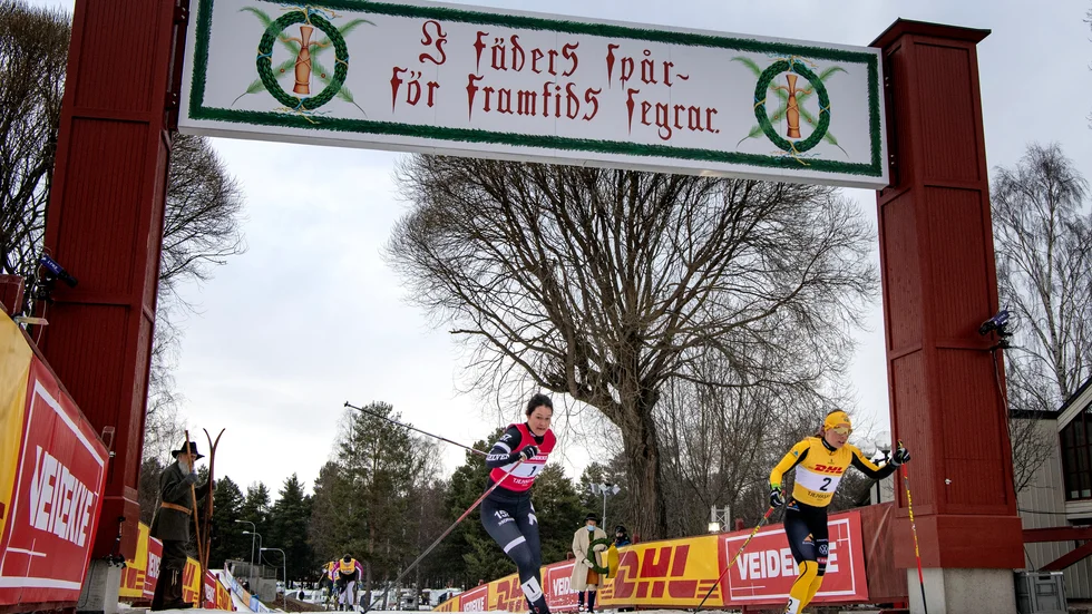 Vasaloppets målområde i Sälen under Tjejvasan i fjol.