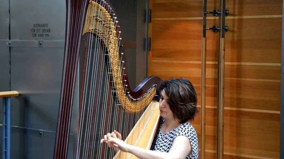 Solist Delphine Constantin Reznik, harpa.