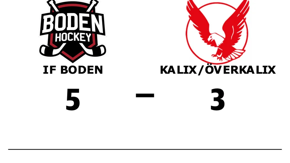 IF Boden Hockey vann mot Kalix/Överkalix
