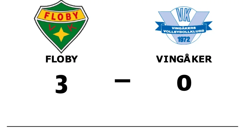 Floby VBK vann mot Vingåker