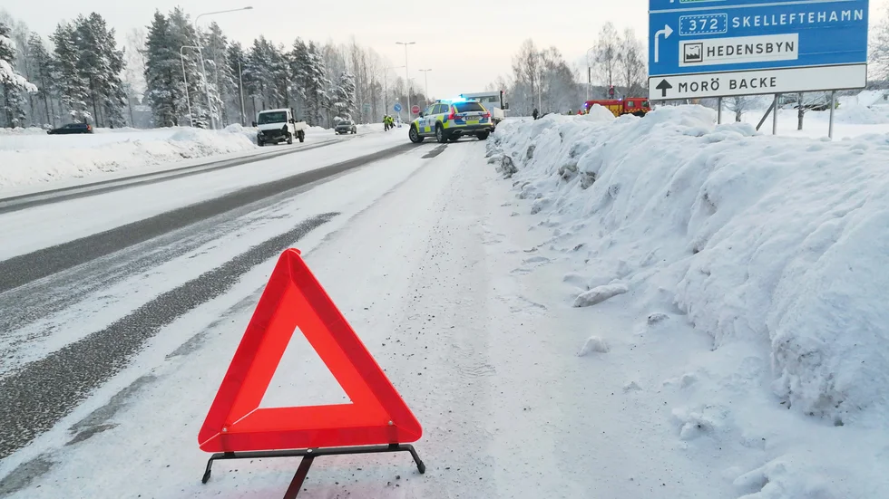 Trafiken kunde ledas om och det blev aldrig helt stopp.
