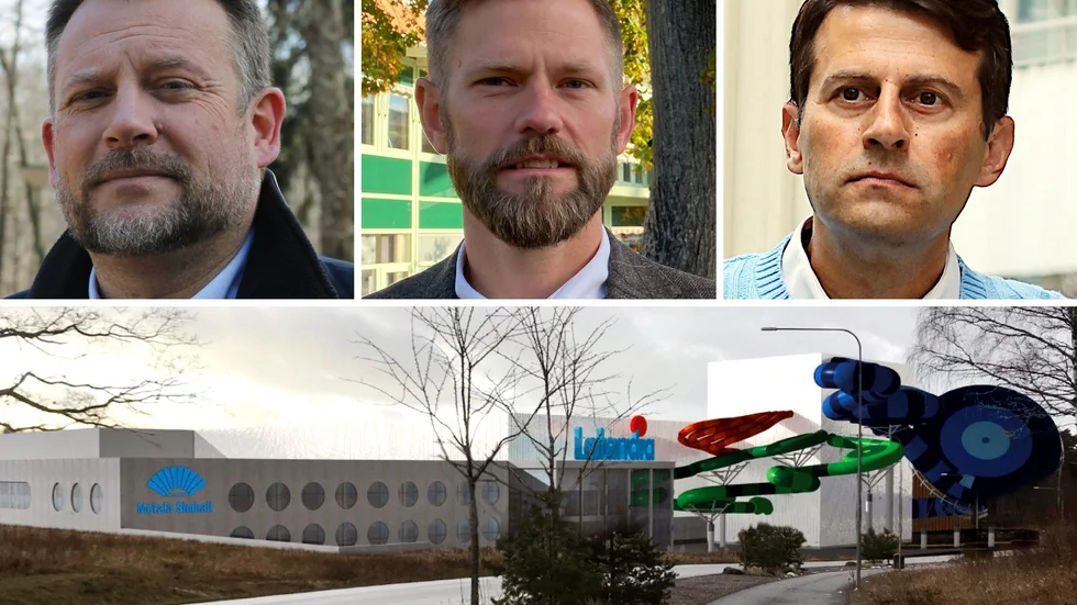 Peter Ingesson, Mark Henriksson (M) och Elias Georges (S) kommenterar beskedet från domstolen om Lalandiaplanerna.