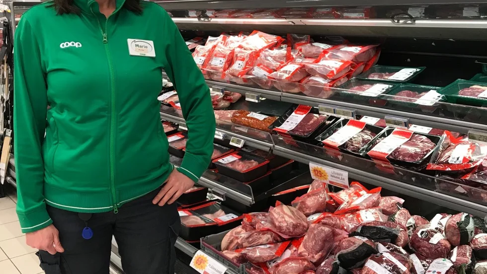 Marie Nordqvist ansvarar för bland annat chark på Stora Coop.