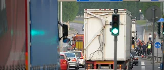 Olycka utanför polishuset