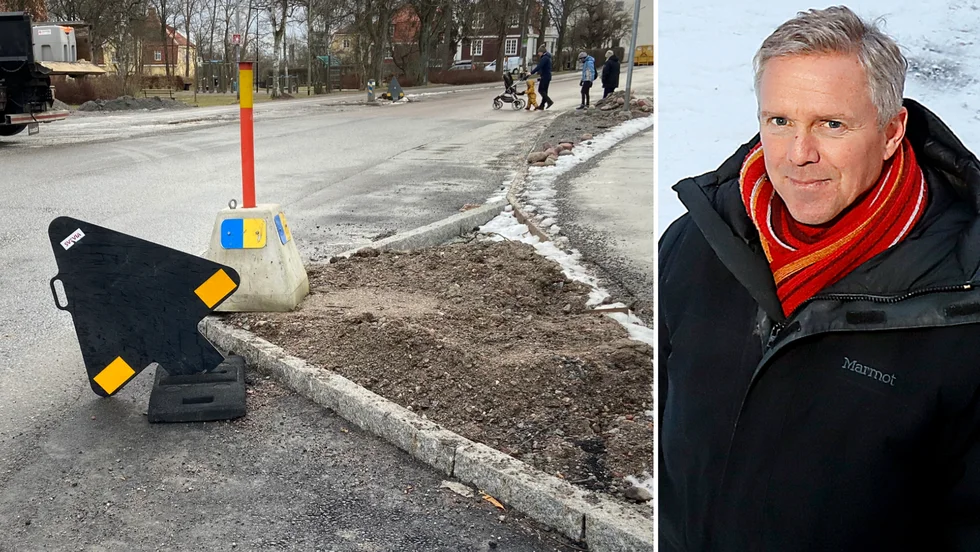 En Strängnäsbo söker ersättning för skador på sin bil efter att ha kört på snötäckta gatstenar på Regementsgatan. "Ärendet är lite svårt", säger stadsmiljö- och servicechefen Anders Ekman.