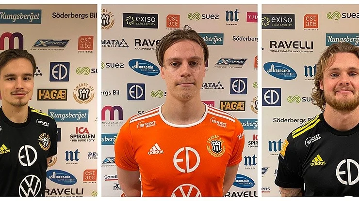 Casper Frisk, Jesper Royé och Kevin Fridh.