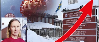 Smittan skenar i gränskommunen • Högst i Norrbotten • "Det är jätteansträngt"