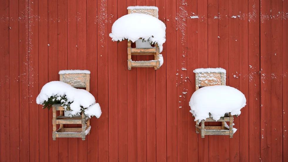 Ladugårdsvägg i Blåsmark.