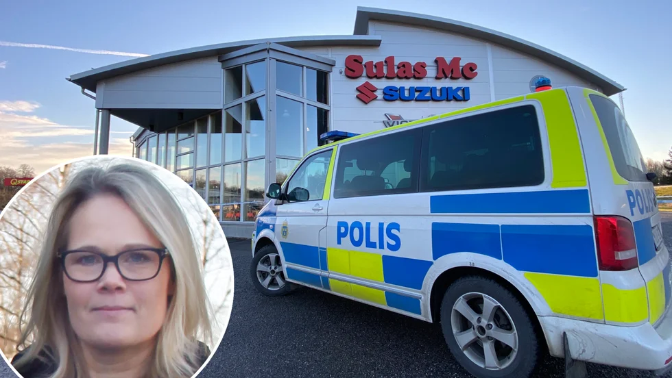 Jeanette Björk vid Strängnäspolisen konstaterar att utredningen kring inbrottet hos Sulas MC en vecka före jul är nerlagd.
