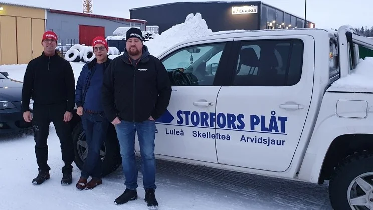 Magnus Eriksson och Ronny Lundberg på Storfors plåt. (Arkivbild)