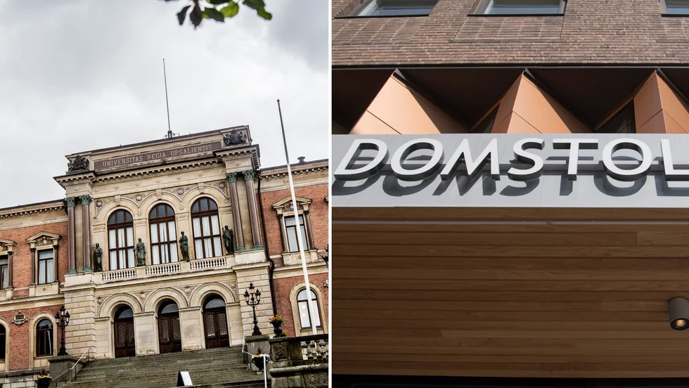 En student åtalas för dödshot mot sina kurskamrater. 