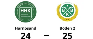 Boden 2 bröt tunga sviten mot Härnösand