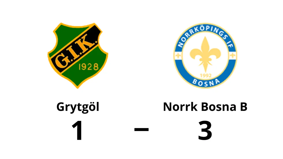 Grytgöls IK förlorade mot Norrköpings IF Bosna B