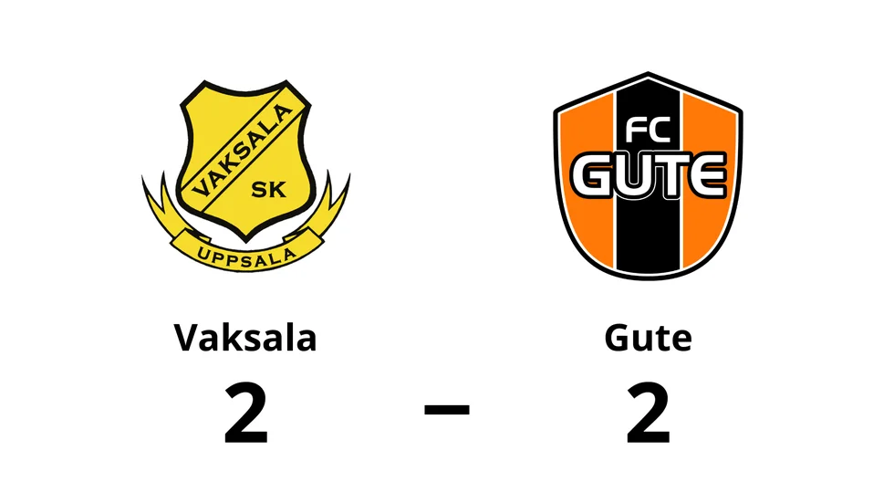 Vaksala SK spelade lika mot FC Gute
