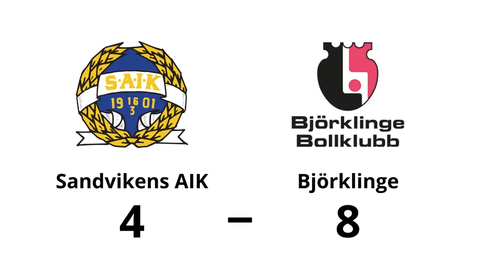 Sandvikens AIK förlorade mot Björklinge BK