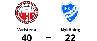 Vadstena utklassade Nyköping – vann med 40-22