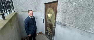 Heimdal vandaliserad – dörren limmad och nedklottrad