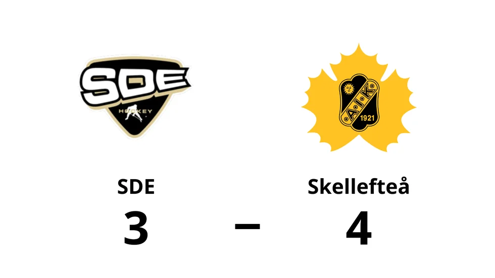 SDE förlorade mot Skellefteå AIK
