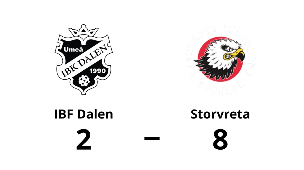 IBF Dalen förlorade mot Storvreta