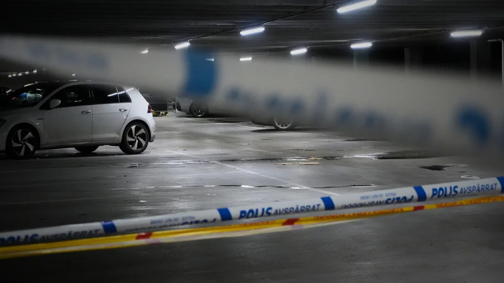 Brottsplatsen där rapparen Gaboro sköts till döds den 19 december.