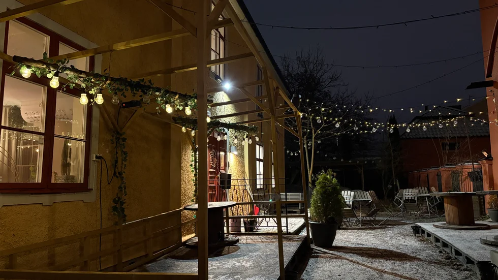 Mårtens hus en kall decemberkväll.