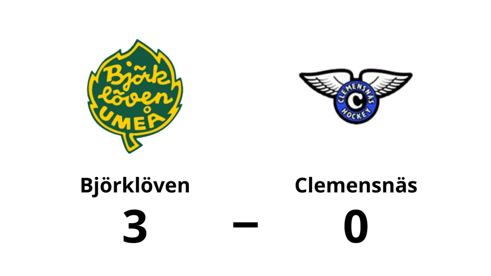 Björklöven vann mot Clemensnäs HC