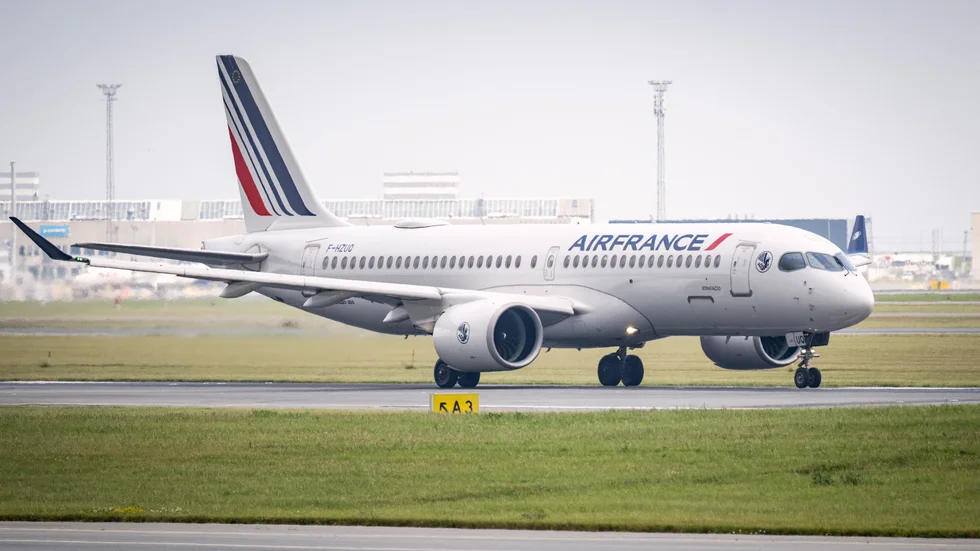 Första flygplanet på Air France direktlinje från Paris landar i Kiruna på lördag.