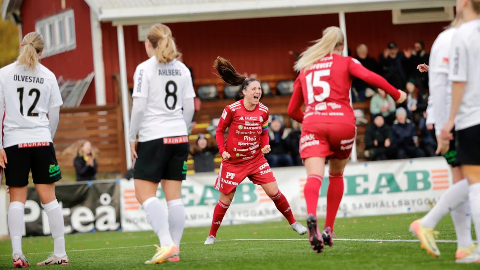 Josefin Johansson gjorde Piteås förlösande första mål.
