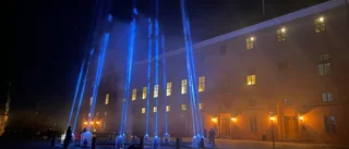 Här lyser spektakulära konstverket över Uppsala