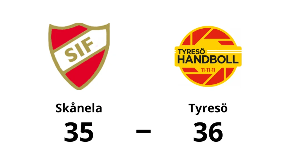 Skånela förlorade mot Tyresö HF