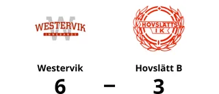 Stark seger för Westervik i toppmatchen mot Hovslätt B