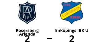 Enköpings IBK U spelade lika borta mot Rosersberg Arlanda