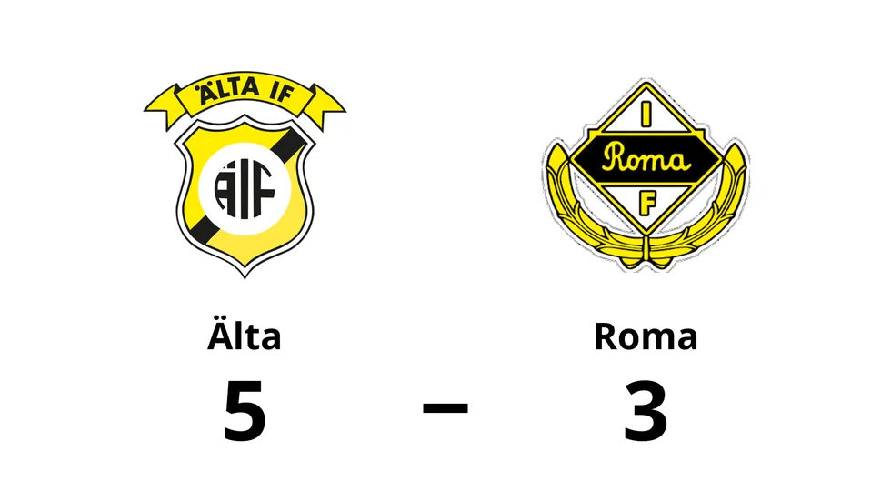 Älta IF 1 vann mot Roma IF